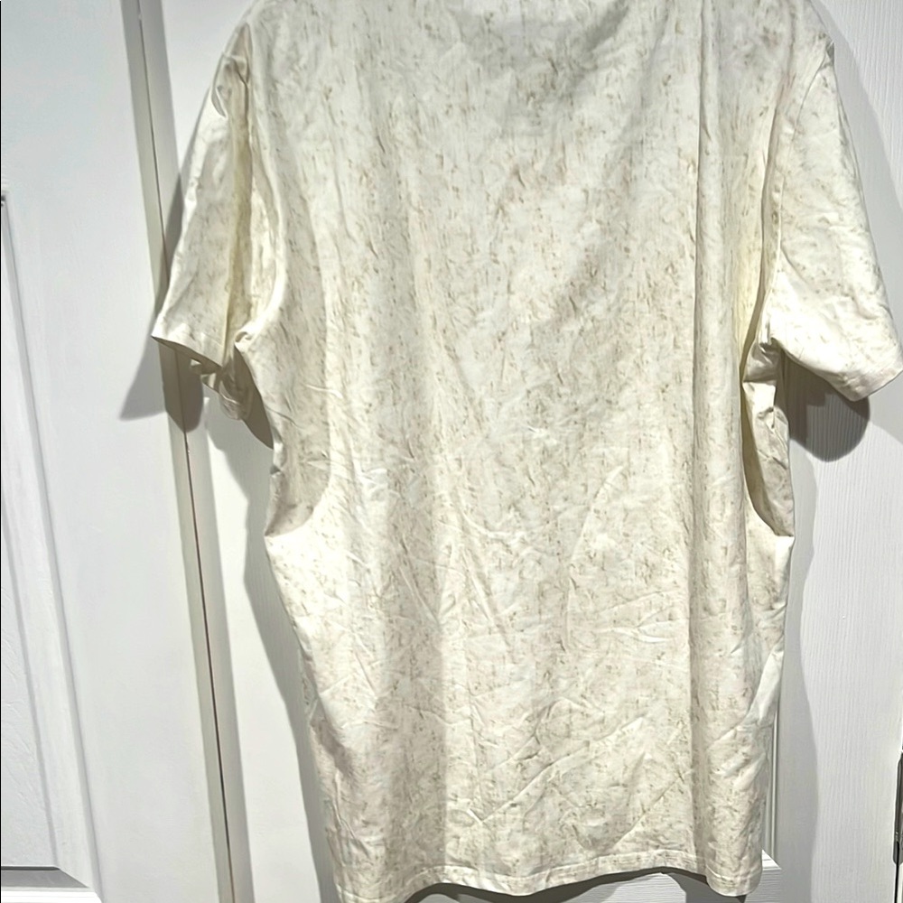 Men's Cream Long Sleeve Tee - Picture 4 of 4